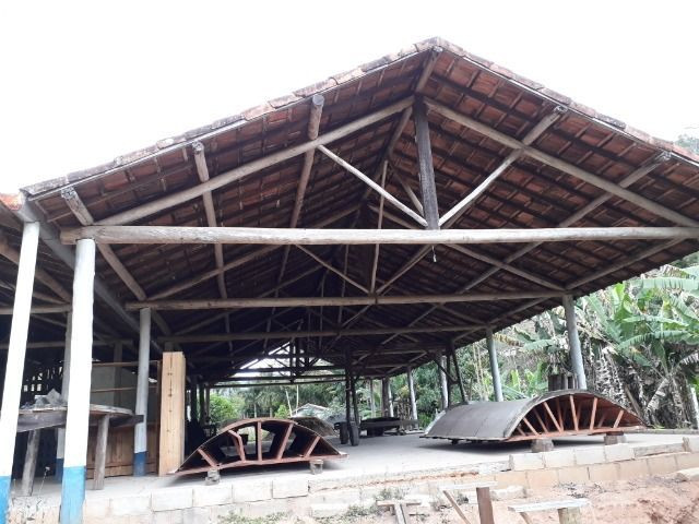 Cobertura de eucalipto e telha francesa para área rural - Foto 5