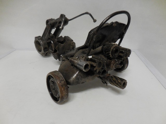 moto triciculo brinquedo de ferro artezanal 