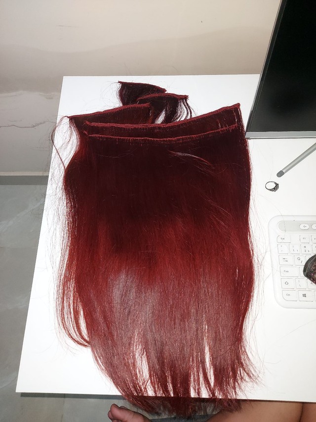 Cabelo humano vermelho  - Foto 2