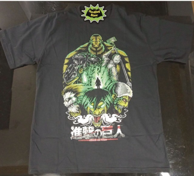 Camisa Attack on Titan - Shingeki no Kyojin Levi Mikasa Ackerman Eren - NerdDog Store - Foto 2