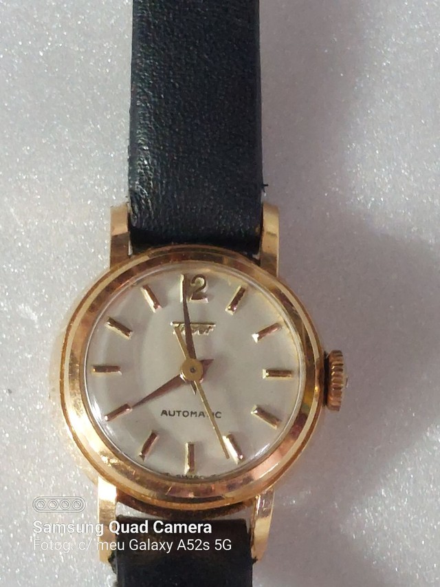 Rel gio marca tissot caixa em ouro rosado 20 mm Acess rios