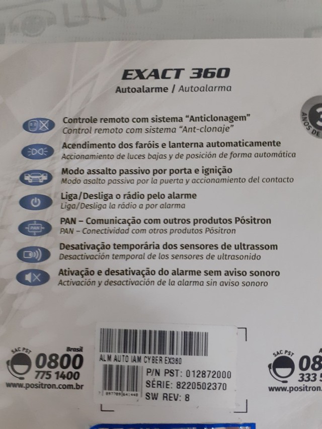Alarme. Pisitron. Exact 360. Com 2 controles. Garantia. Novo. Instalado.  - Foto 2