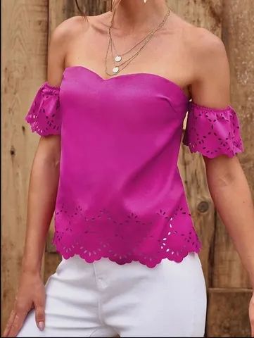 Blusa sem Alça Fúchsia - Foto 3