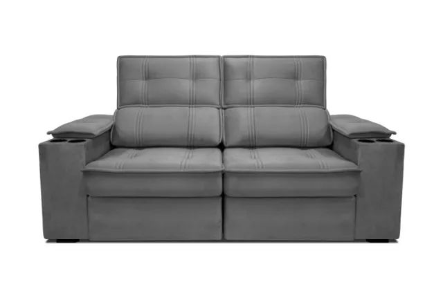 Sofá Retrátil e Reclinável Moralles 2,00 -entrega 48hrs 21 x R$ 199.00. - Foto 3