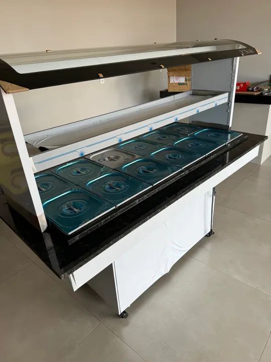 Buffet Estufa 10 Quente 5 Fria com Pedra em volta  - Foto 3