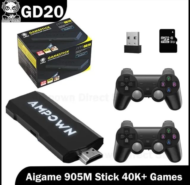 Video Game Retrô GD20 Lançamento! 2 controles 128GB