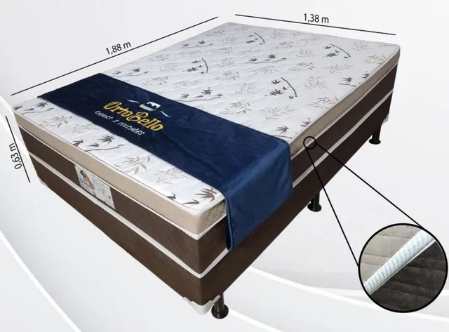 Cama box casal D33 Ortobello 7 cm