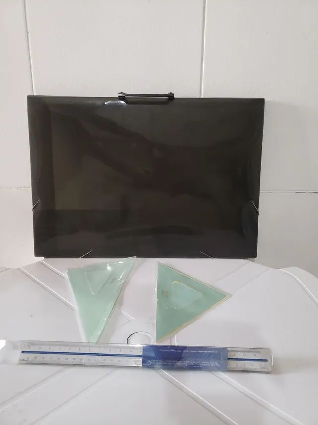 Maleta Com Alça, Esquadros E Escalímetro 