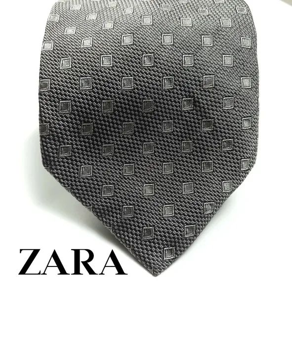 Gravata Zara ,Cinza de Seda Importada.