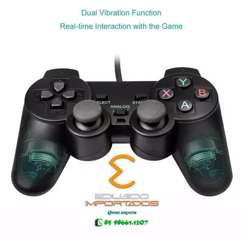 Controle Analógico Ps2 Dualshock Com Fio BOMMAX - Foto 5