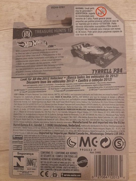 HOT WHEELS TYRRELL P34 TREASURE HUNTS 2012 - Foto 4