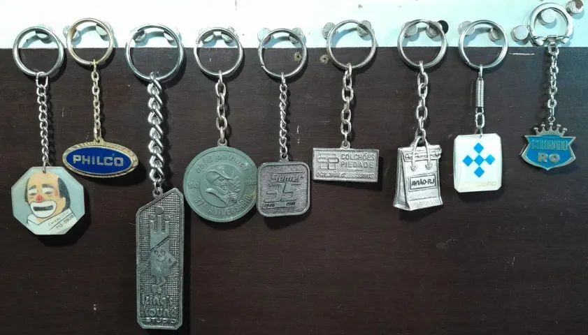 Coleção De Chaveiros Antigos - Vários Tipos (R$ 15,00 Cada/R$ 100,00 Todos) - Foto 2