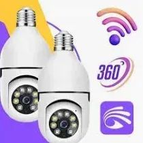 Câmera Wifi sem fio visão noturna microfone auto falante IP Câmera 360 graus 