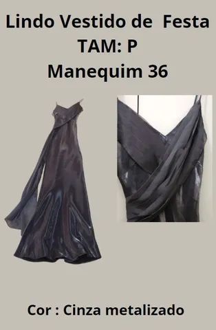 Vestido Longo Cinza  - Foto 2