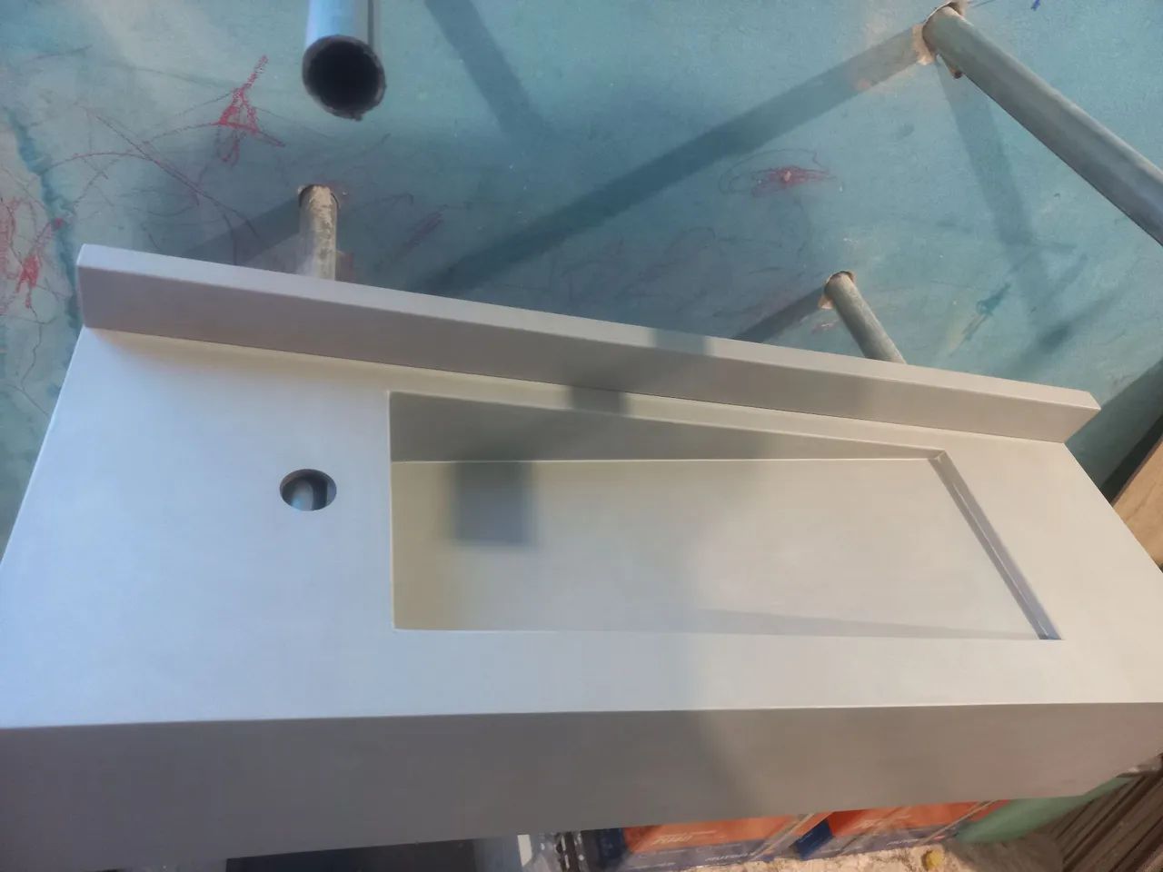 Pia de Banheiro em porcelanato 80X30 - Foto 3