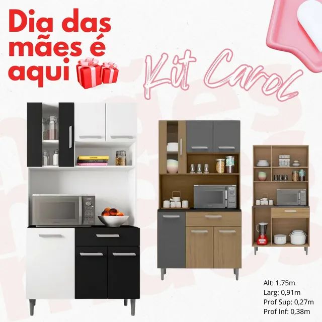 Kit cozinha  carol levo hoje Sr