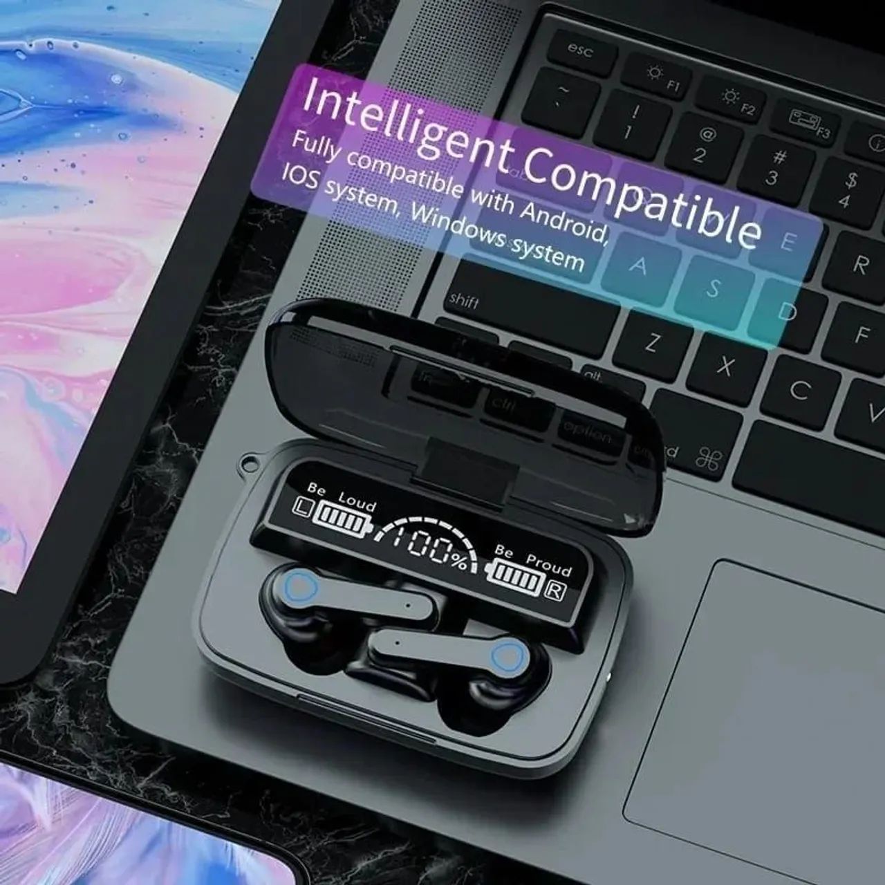 Fone De Ouvido Sem Fio Bluetooth 5.3, À Prova D' Água com Microfone, IPX5, HiFi - Foto 2