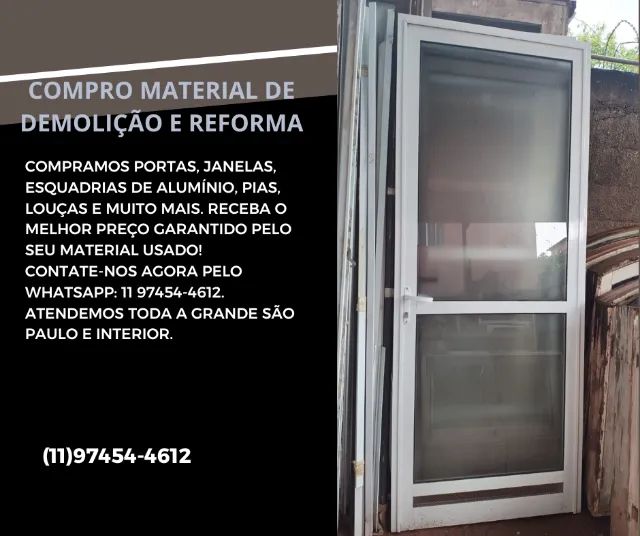 Compra-se materiais usados de demolição e reforma