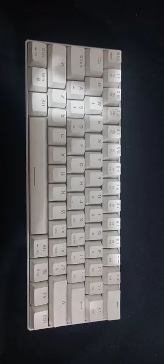 Teclado mecanico motospeed Ck61 essencial branco switch blue Rgb 60% - Foto 2