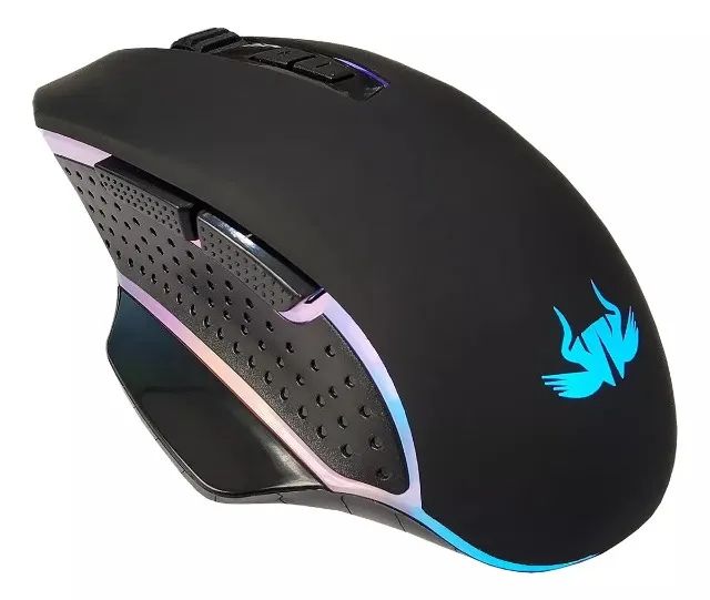 Mouse Gamer LED Knup - 4800 DPI, 7 Botões, Iluminação RGB Novo Loja Coimbra 