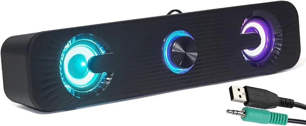 Caixa de Som Knup RO 829 com LED RGB e Graves Potentes - Foto 3