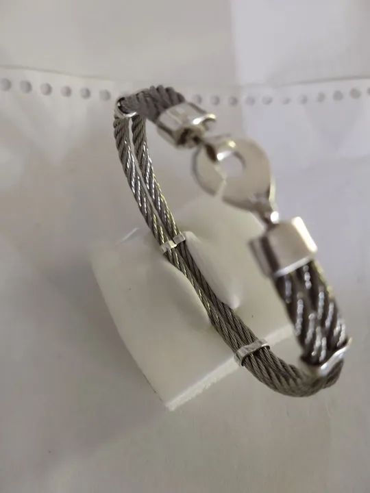 Pulseira Cabo náutico com prata 950