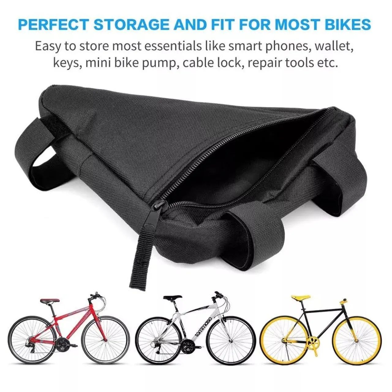 Bolsa impermeável para quadrado de bicicleta  - Foto 3
