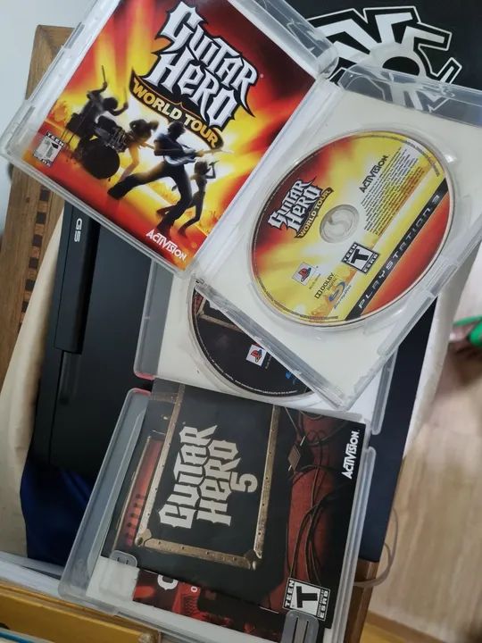 Guitar Hero 5 e Guitar Hero World Tour para PS3 Jogo Completo