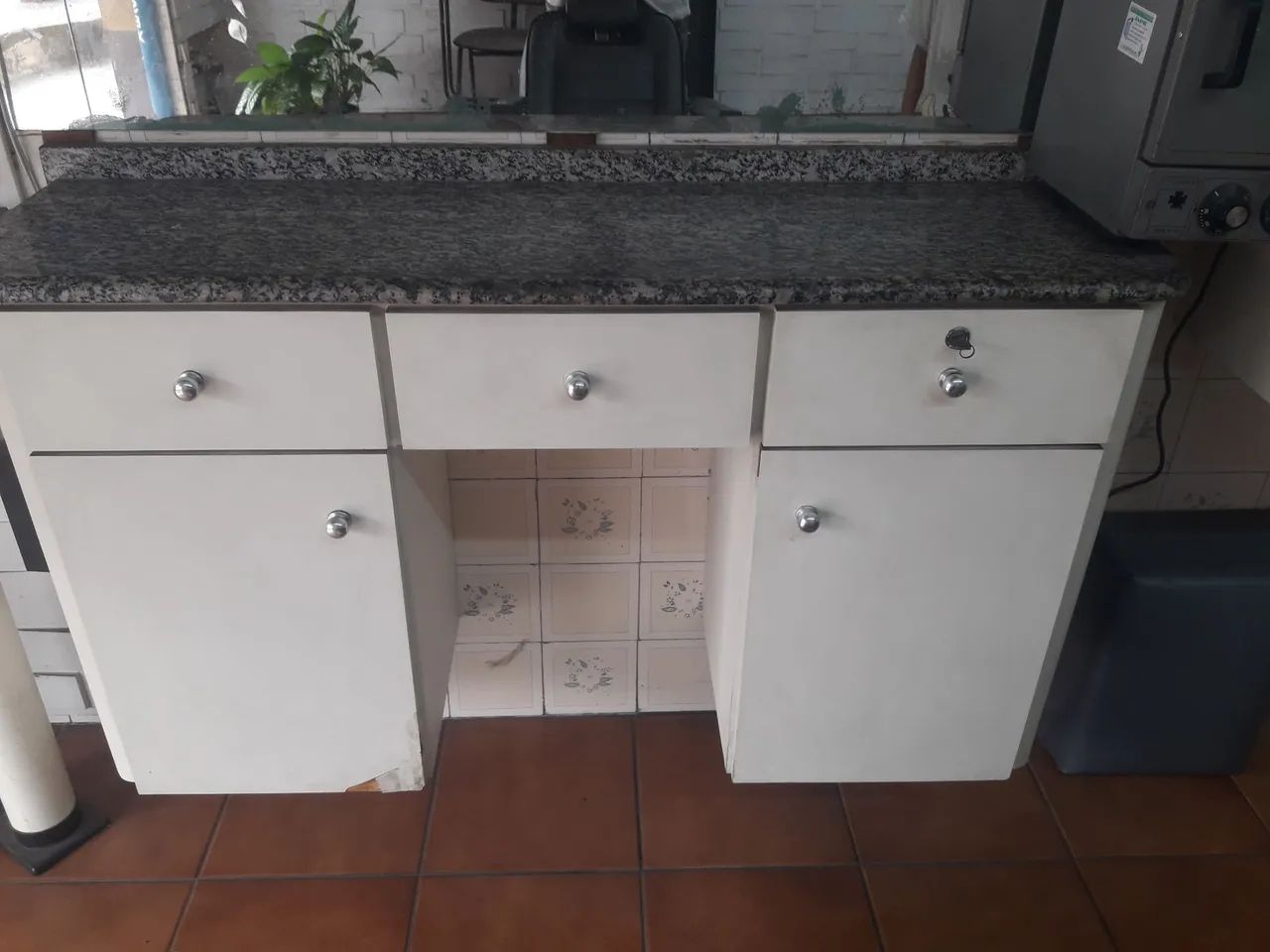 Frente de salao de cabeleleiro com pedras de mármore - Foto 2