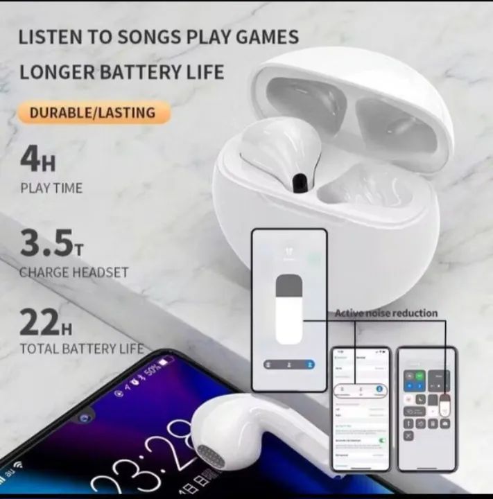 Fone de Ouvido Bluetooth PRO 6 - Novo - Foto 4