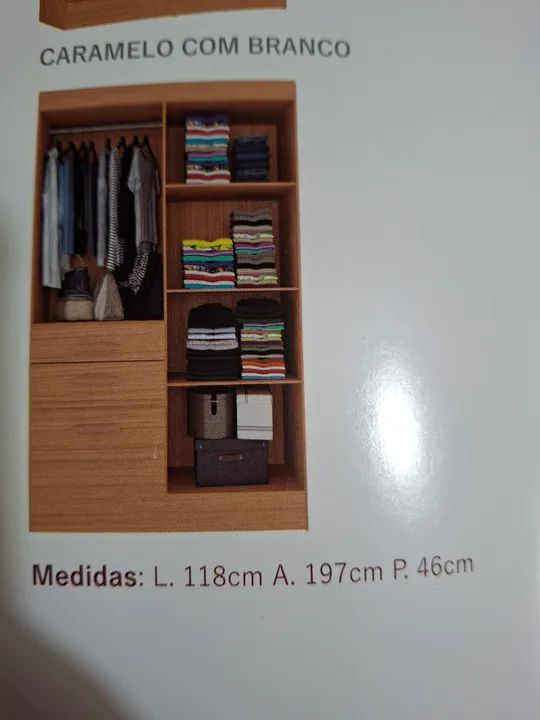 Guarda roupa 5 Portas e 3 Gavetas - Foto 2