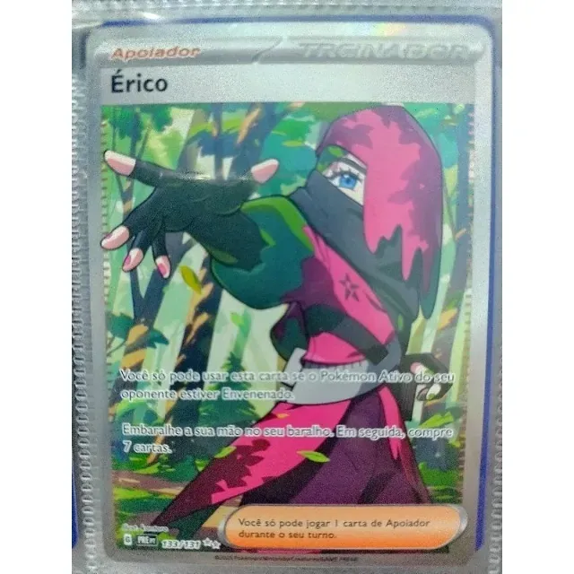 Carta Pokémon Érico Full Art (133/131) - Evoluções Prismáticas - Original Copag português
