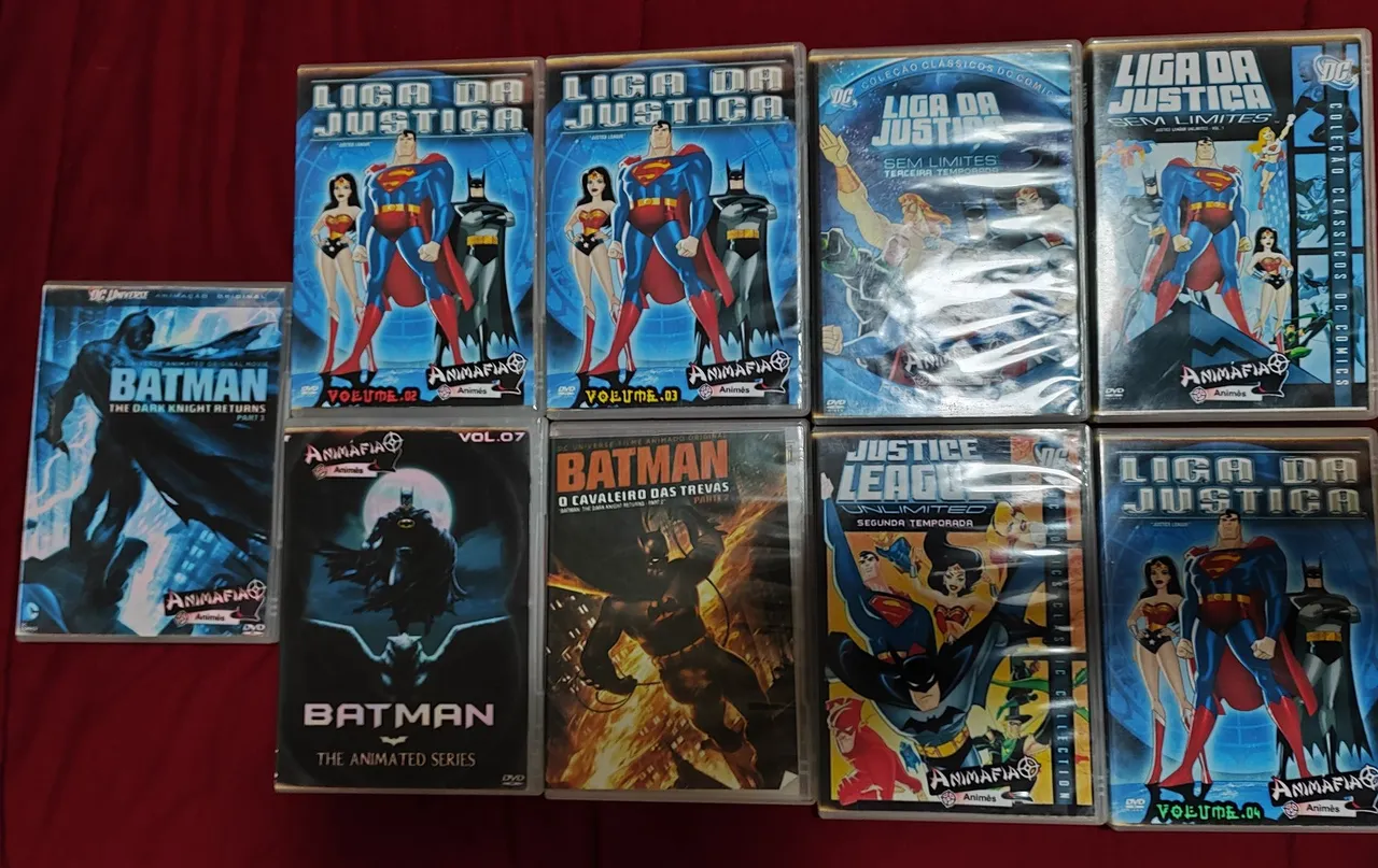Coleção DVDs Liga da Justiça e Batman