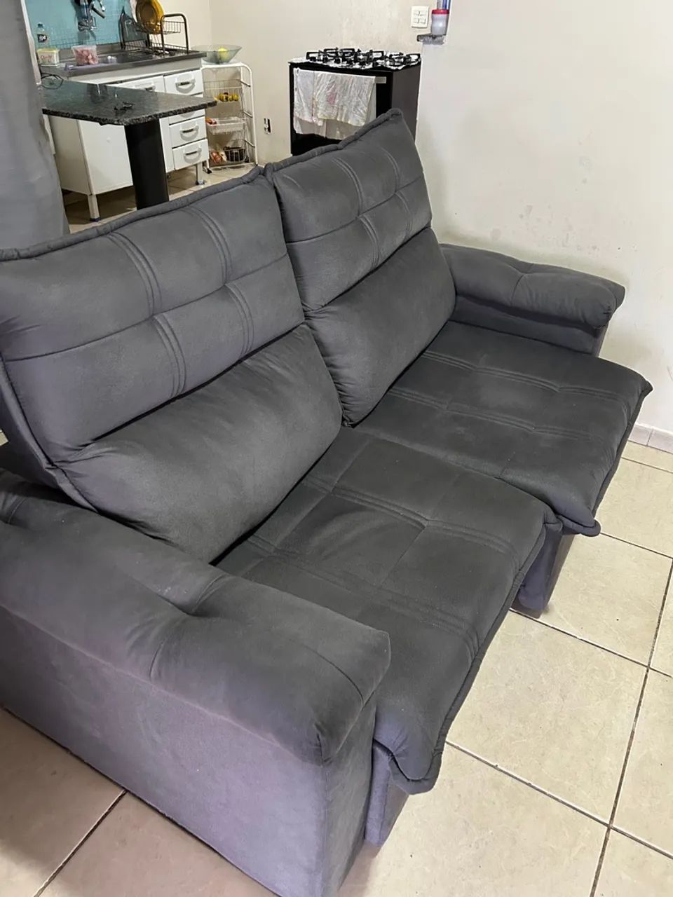 Sofá Velut, 2 lugares, reclinável e retrátil.  - Foto 3
