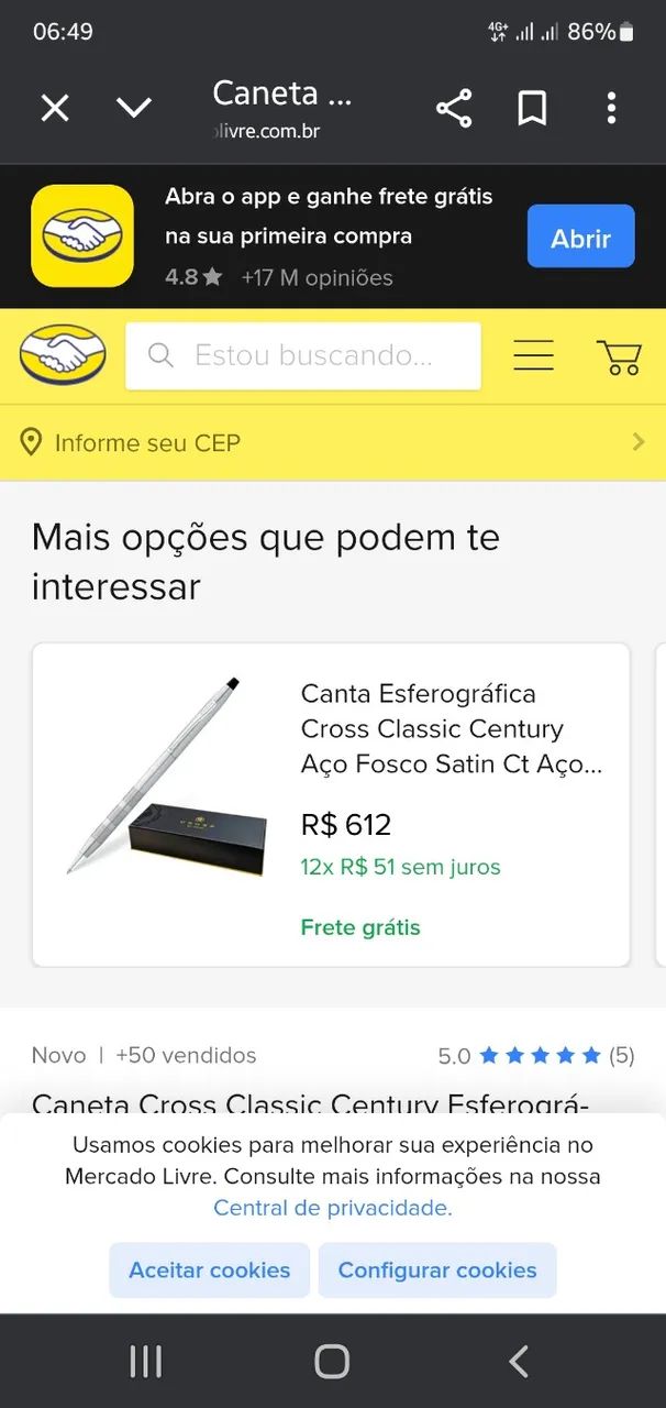 Caneta Cross. Sem uso. - Foto 5