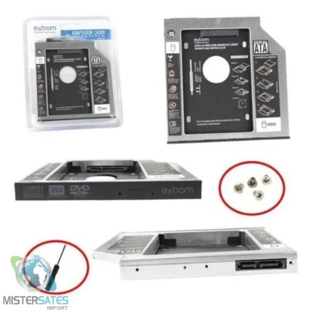Adaptador Caddy 12.7mm Case Hd Ou Ssd 2.5´ Exbom - COD 1107 - Foto 5