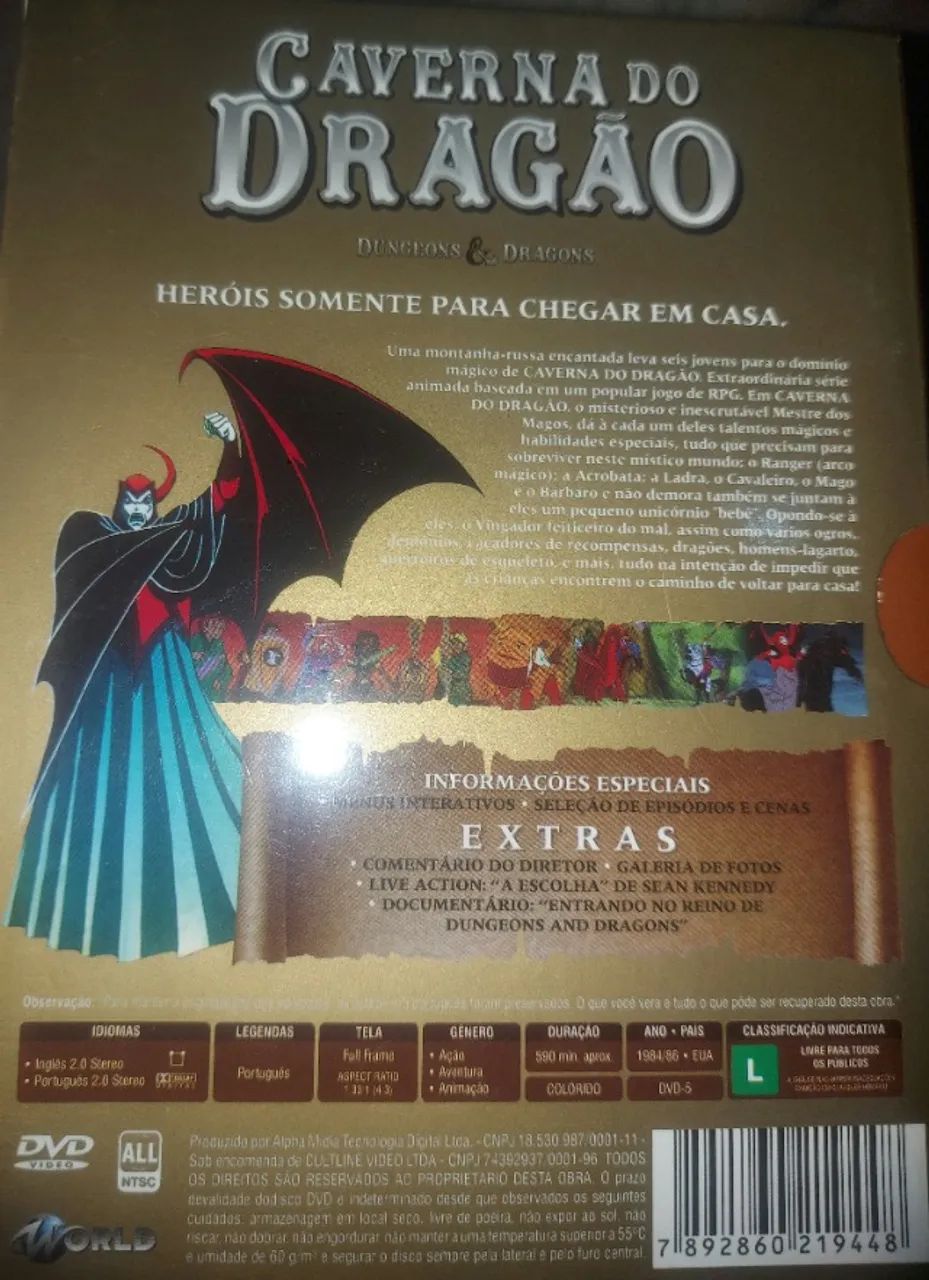 Box Dvd Caverna do Dragão ( Dungeons & Dragons ) - Foto 3