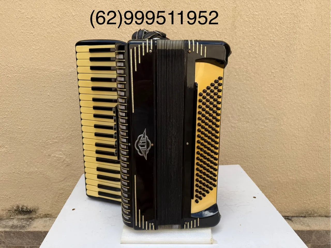 Acordeon Sanfona ACMETTE 120 baixos em 4/5 oitavada com desmanche lateral  - Foto 4