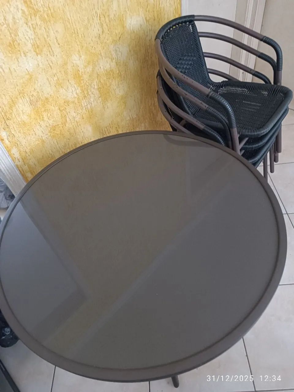 Mesa de Jantar tampão de vidro - 4 lugares - Foto 4