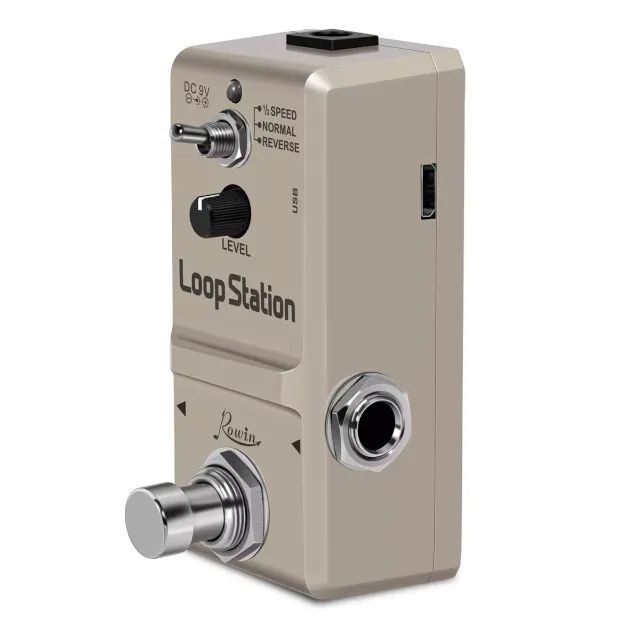 Pedal Looper Rowin Loop Station Gravação Usb 3 Modos - Foto 4