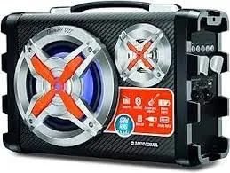 Caixa de som amplificada 100W RMS Mult Conect Thunder P10 Microfone, Radio Fm - Foto 4