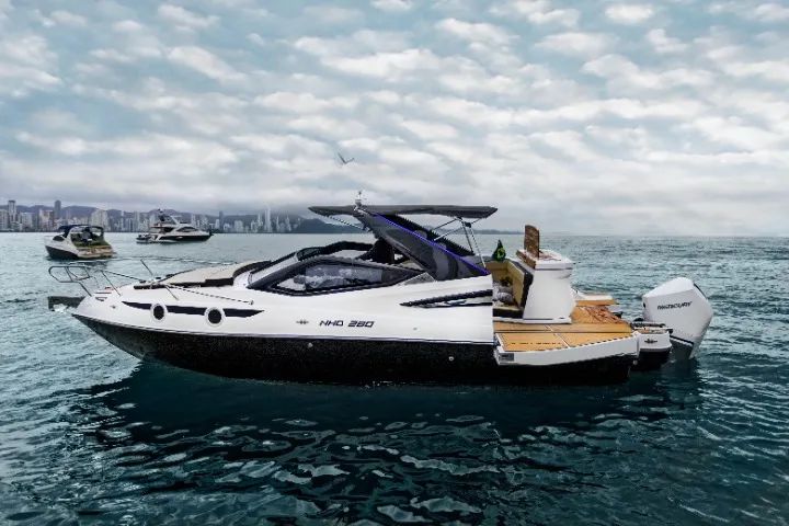 Lancha NHD 265 Cabinada 2025 com motor Mercury 250hp 4T - Zero Milhas - Foto 4