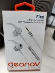 Fone de ouvido com microfone e controle