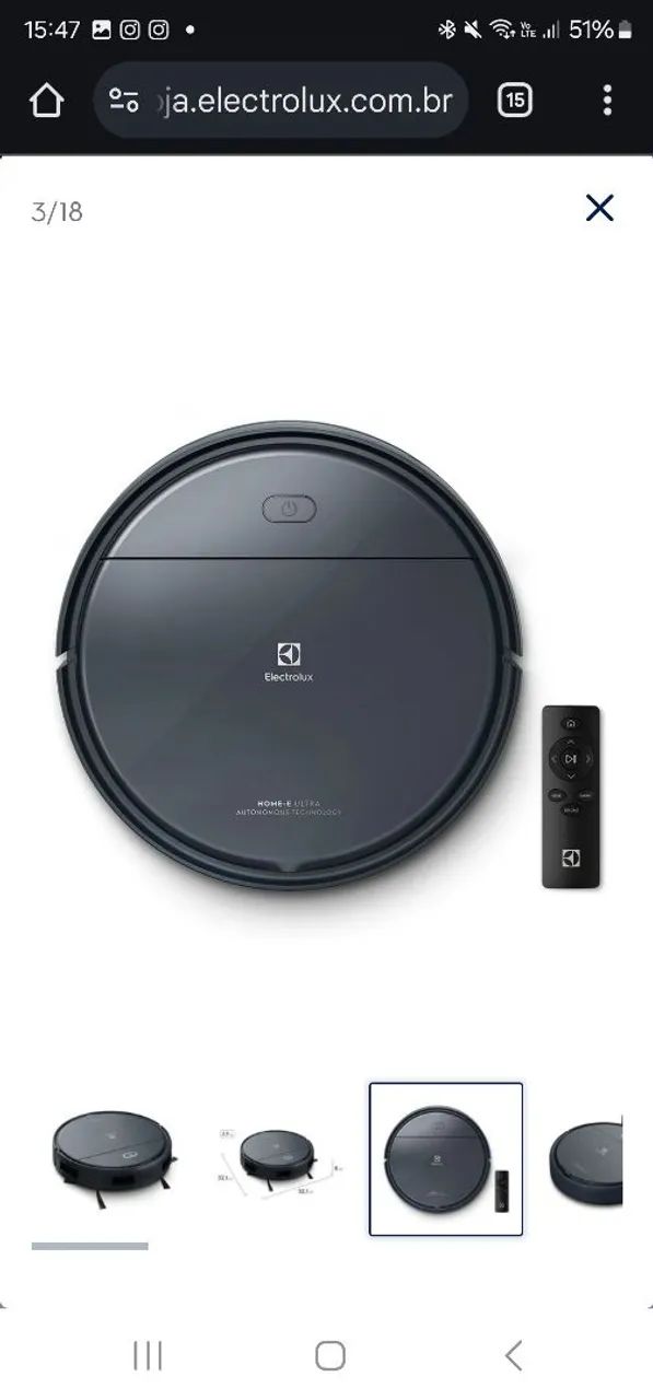 Aspirador de Pó Robô Electrolux ERB40 - Novo Na Caixa - Foto 6