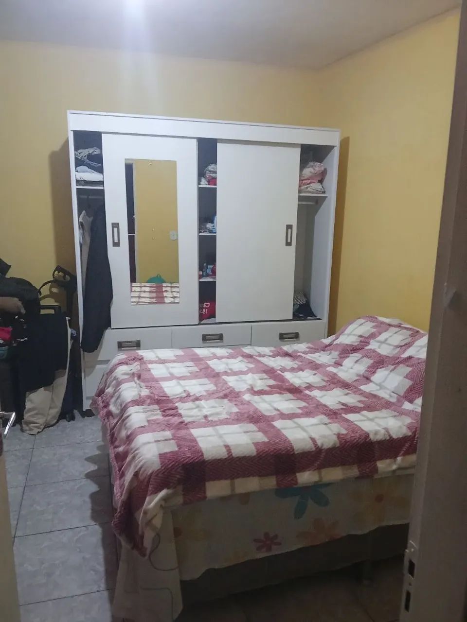 Cama boques de casal com colchão 