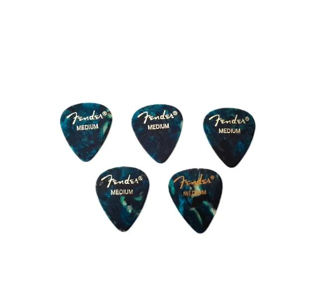 kit com 5 palhetas fender® medium green