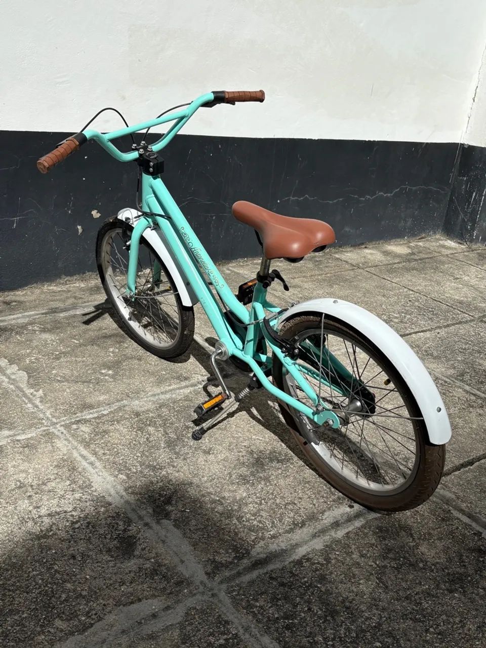 Bicicleta passeio infantil Nathor Antolella aro 20 acqua - Foto 5