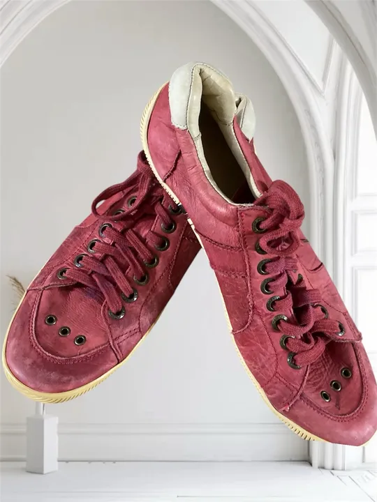 Tênis Vermelho de Couro, Osklen, tamanho 42