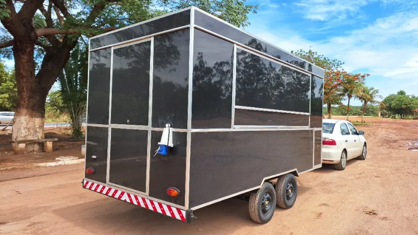 Trailer Food 4x2m Pronto Para Trabalhar