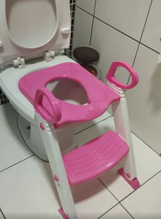 Troninho Infantil Com Escada Assento Redutor Vaso sanitário - Foto 3